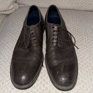 Men's Dark Grey Cole Haan Leather Dress Shoes - Size 10.5